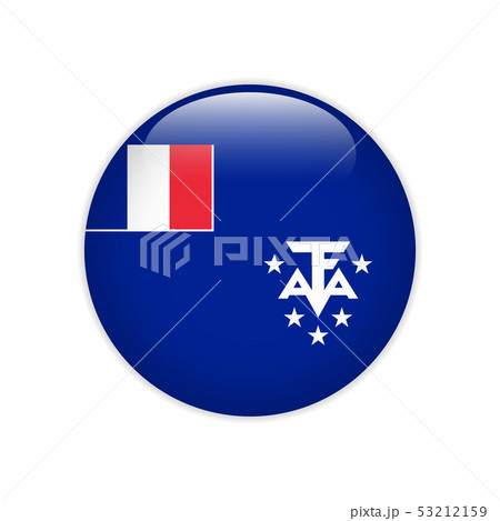 Flag of French Southern and Antarctic Lands button Flag of French Southern and Antarctic Lands button 53212159