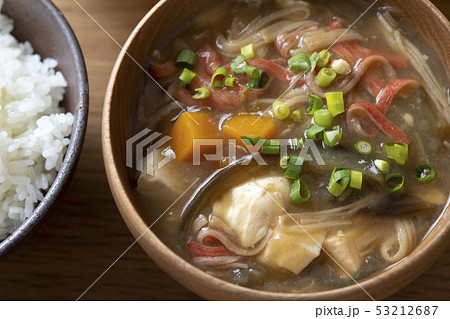 茄子とカボチャのカニカマあんかけスープ 53212687
