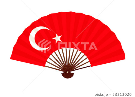 トルコ 国旗 象徴 アイコンのイラスト素材