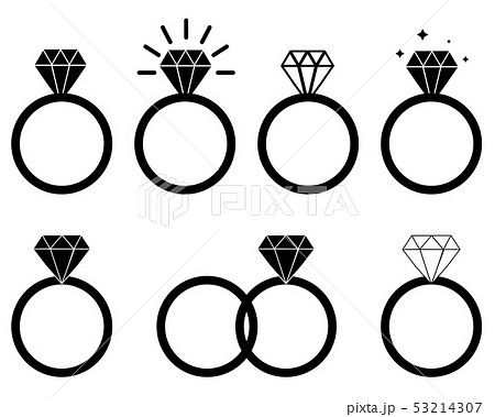 diamond engagement ring on white background.  53214307