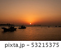日没 夕焼け 風景 53215375