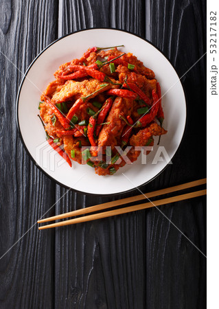 Schezwan chicken or szechuan chicken is a popular Schezwan chicken or szechuan chicken is a popular 53217182