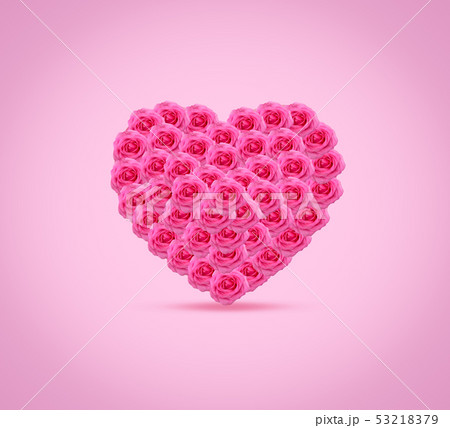 Close up heart sign isolated with space 53218379