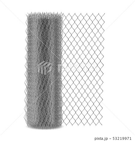 Chain link mesh fencing, rabitz in roll vector 53219971