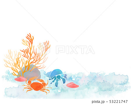 海水彩イラスト 海水彩イラスト 53221747