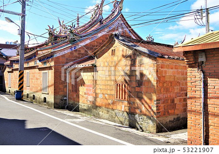 客家人の故郷 ノスタルジックな北埔老街の風景 台湾 新竹県北埔 の写真素材