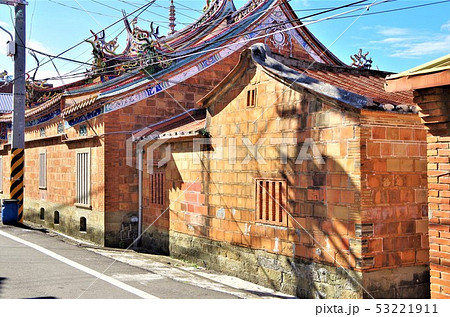 客家人の故郷 ノスタルジックな北埔老街の風景 台湾 新竹県北埔 の写真素材