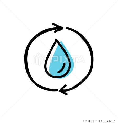 Refill water reusable bottle point sign vector 53227817