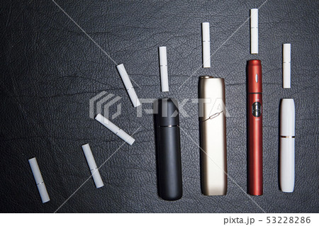 electronic smoke device leather background nobody electronic smoke device leather background nobody 53228286