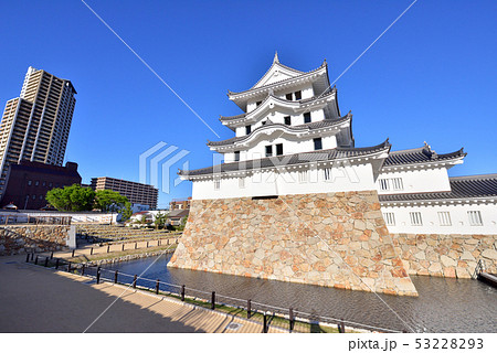 尼崎城　145年ぶりに再建　平成最後の開城　尼崎城址公園　兵庫県尼崎市 53228293