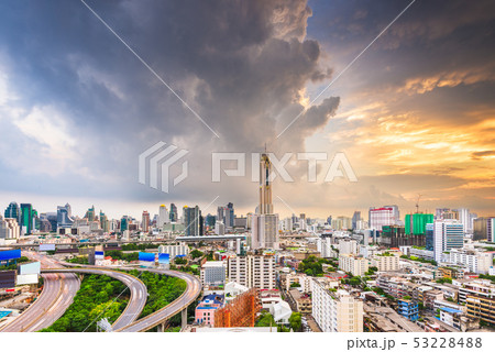 Bangkok, Thailand skyline from Ratchathewi 53228488