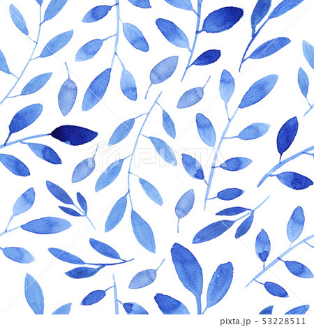 Watercolor floral pattern 53228511