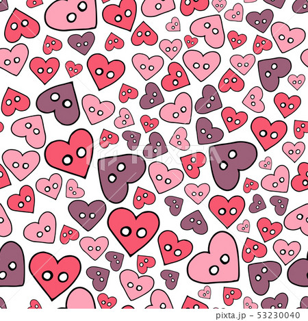 Seamless pattern with hand drawn sewing buttons on 53230040