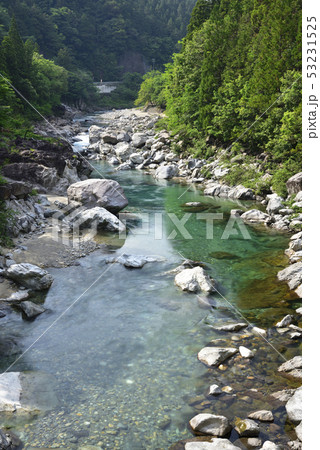 板取川 岐阜県 の写真素材