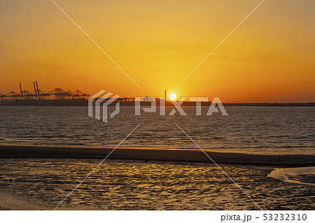屋外 室外 夕焼け 53232310