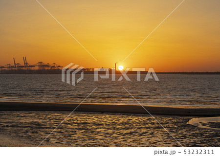 屋外 室外 夕焼け 53232311