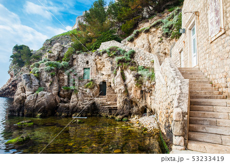 Dubrovnik West Pier in a spring day 53233419