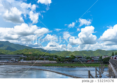 京都 嵐山 渡月橋 京都 嵐山 渡月橋 53234376