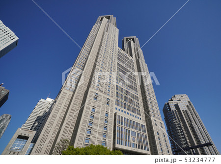日本の東京都市景観　東京都庁 53234777
