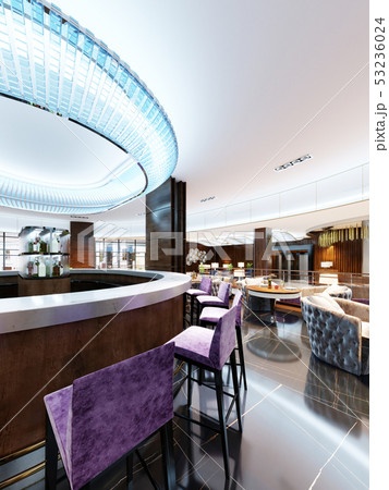 Modern Interior of cozy bar restaurant. 53236024