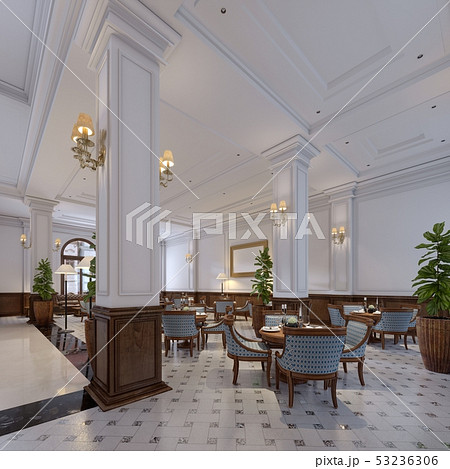 Luxury bar hotel interior with wooden furniture Luxury bar hotel interior with wooden furniture 53236306