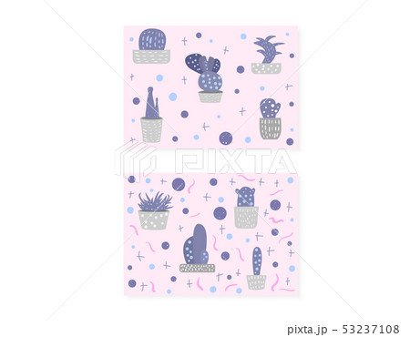 Vector compositon of doodle cactus design set. Vector compositon of doodle cactus design set. 53237108