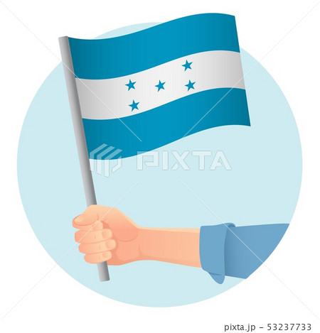 Honduras flag in hand Honduras flag in hand 53237733
