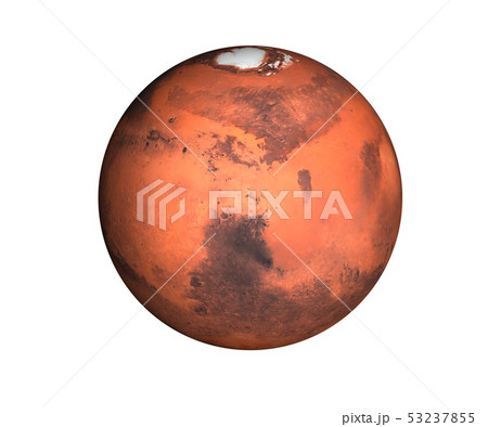 Planet Mars of solar system isolated 53237855
