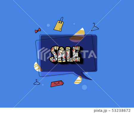 Sale banner template. Vector color illustration. 53238672