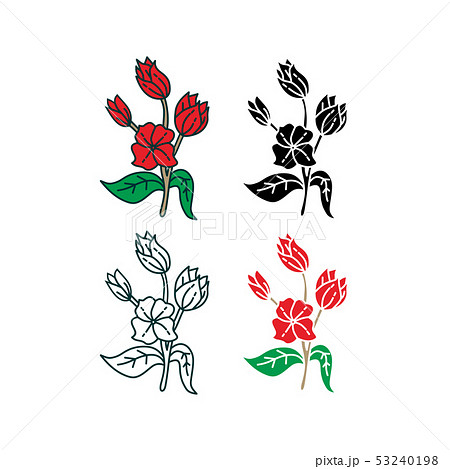 Flower Leaf Illustration Design Template Vector Flower Leaf Illustration Design Template Vector 53240198