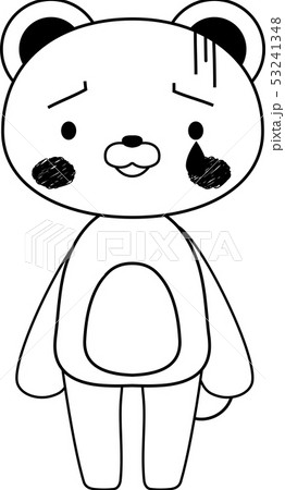 動物　シロクマ　かわいい　全身　キャラクター　反応　ポーズ　表情　イラスト 53241348