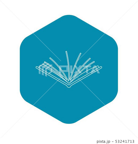Open tutorial icon, outline style 53241713