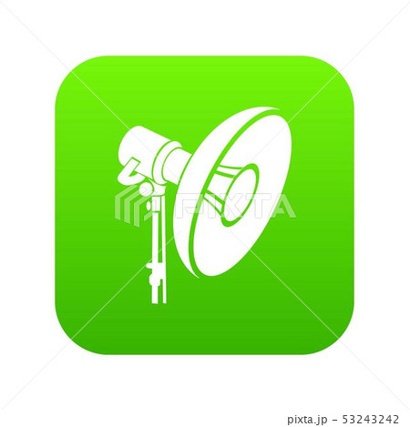 Professional studio light icon green vector 53243242