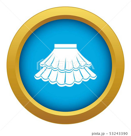Skirt icon blue vector isolated 53243390