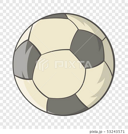 Soccer ball icon in cartoon style Soccer ball icon in cartoon style 53243571