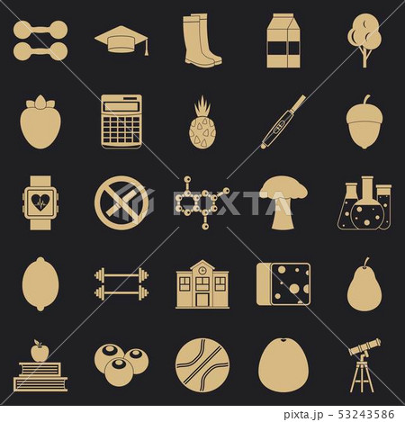 Personal care icons set, simple style 53243586