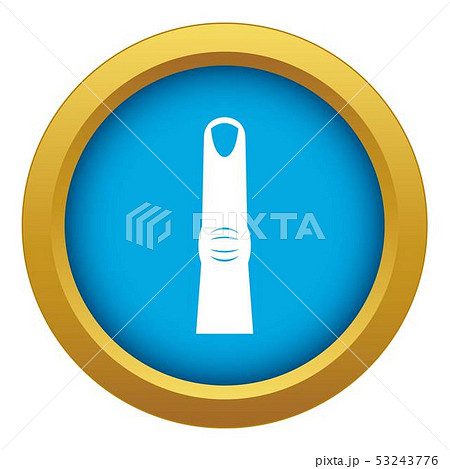 Finger icon blue vector isolated Finger icon blue vector isolated 53243776