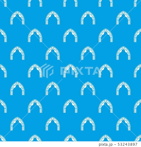 Construction arch pattern vector seamless blue 53243897
