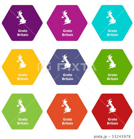 England map icons set 9 vector England map icons set 9 vector 53243978