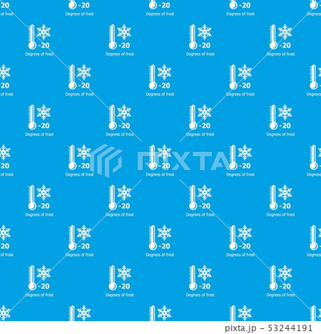 Frost pattern vector seamless blue 53244191