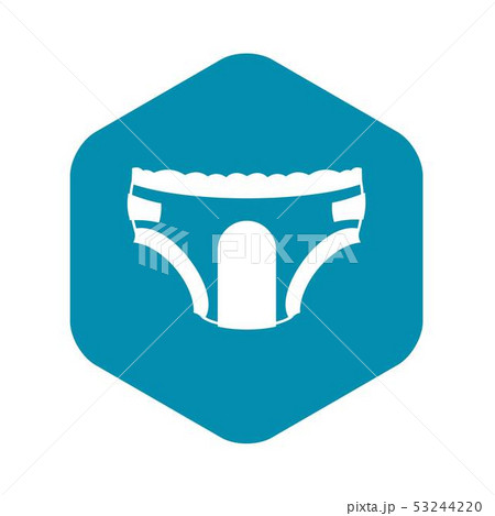 Adult diapers icon, simple style Adult diapers icon, simple style 53244220