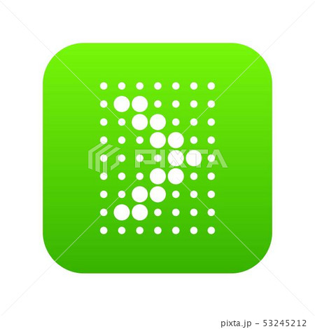 Design element with dots arrow icon green vector 53245212