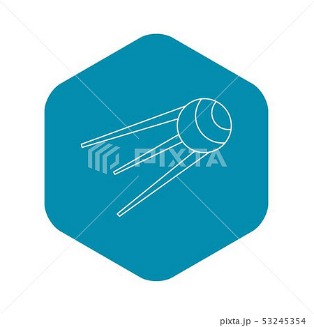 Artificial Earth satellite icon, outline style Artificial Earth satellite icon, outline style 53245354