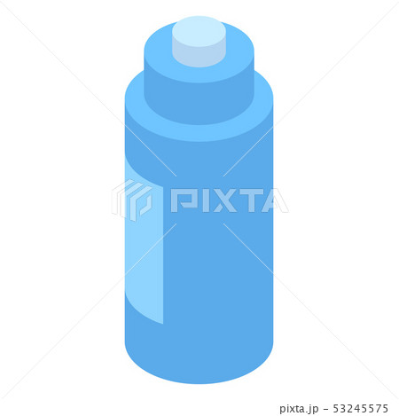 Blue water sport bottle icon, isometric style Blue water sport bottle icon, isometric style 53245575