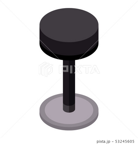 Bar chair icon, isometric style Bar chair icon, isometric style 53245605