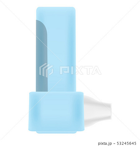 Asthma inhaler icon, realistic style 53245645