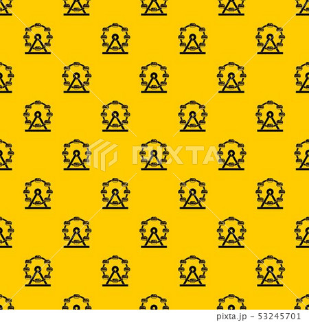 Giant ferris wheel pattern vector Giant ferris wheel pattern vector 53245701