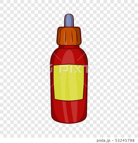 Refill bottle with pipette icon, cartoon style 53245798