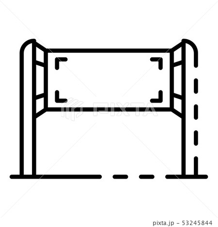 Textile banner ad icon, outline style Textile banner ad icon, outline style 53245844