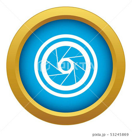 Big objective icon blue vector isolated 53245869